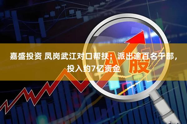 嘉盛投资 凤岗武江对口帮扶：派出逾百名干部，投入约7亿资金